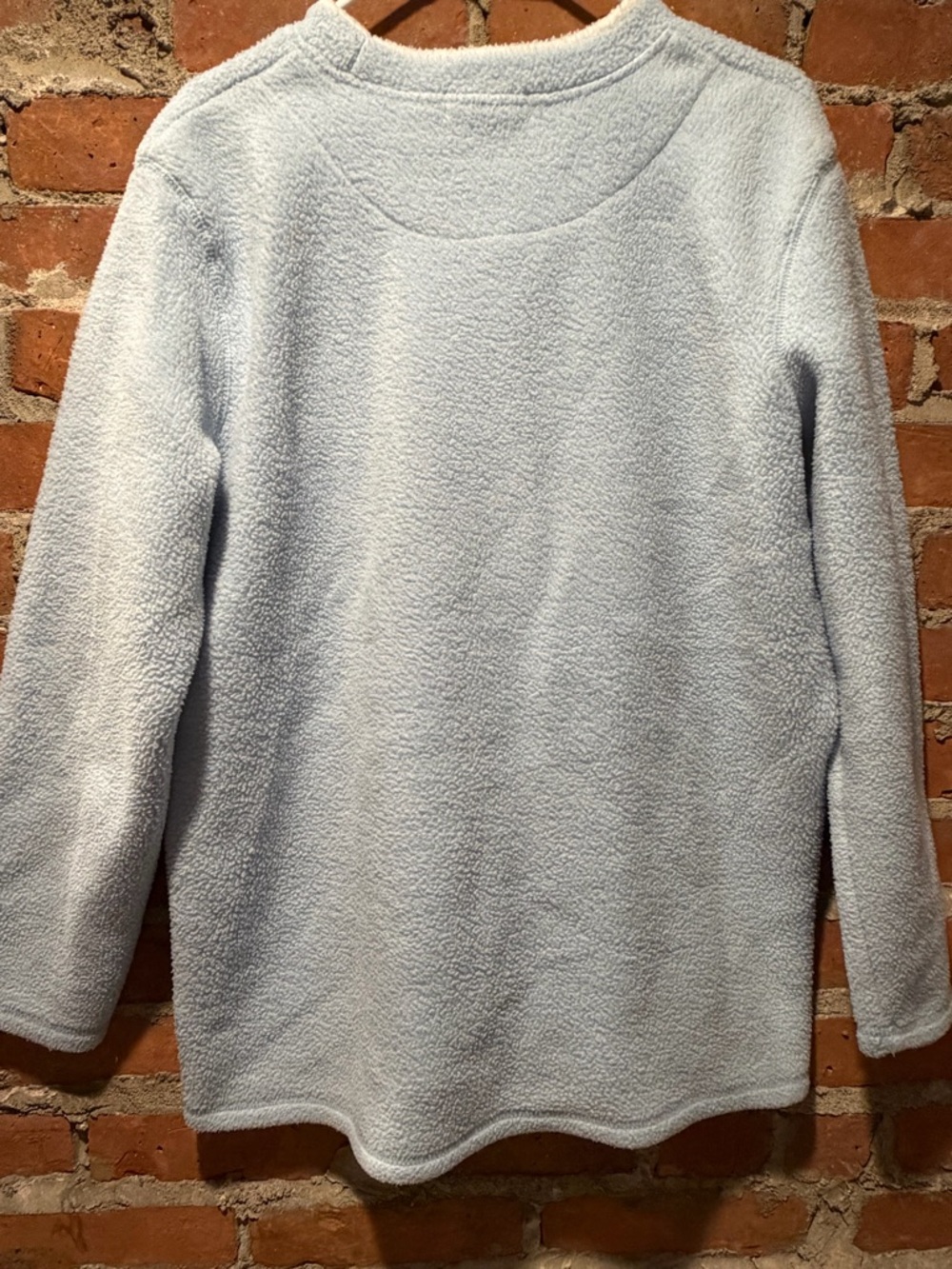 Cozy Light Blue Crewneck Sweater with Cat Embroidery - - Picture 2 of 6
